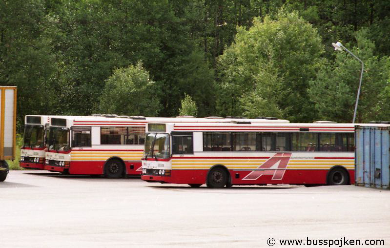 Discarded Borås lokaltrafik buses.