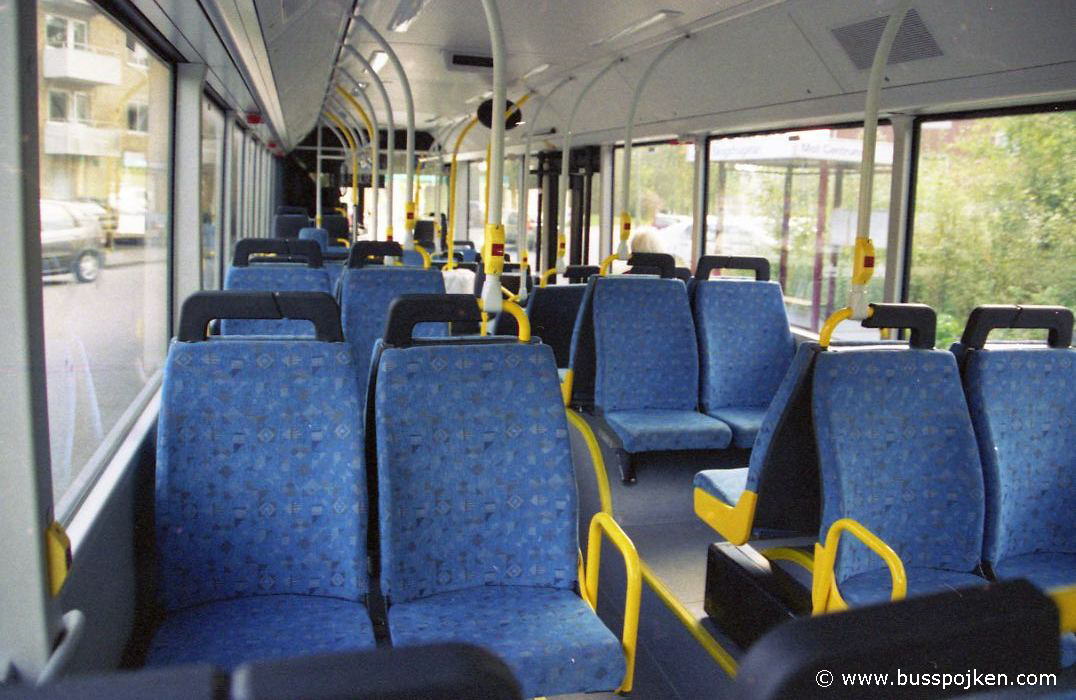 Interior of Borås lokaltrafik 25074.