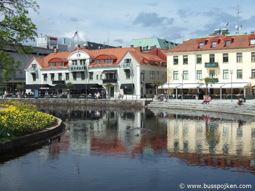 Södra Strandgatan and Viskan, Borås.