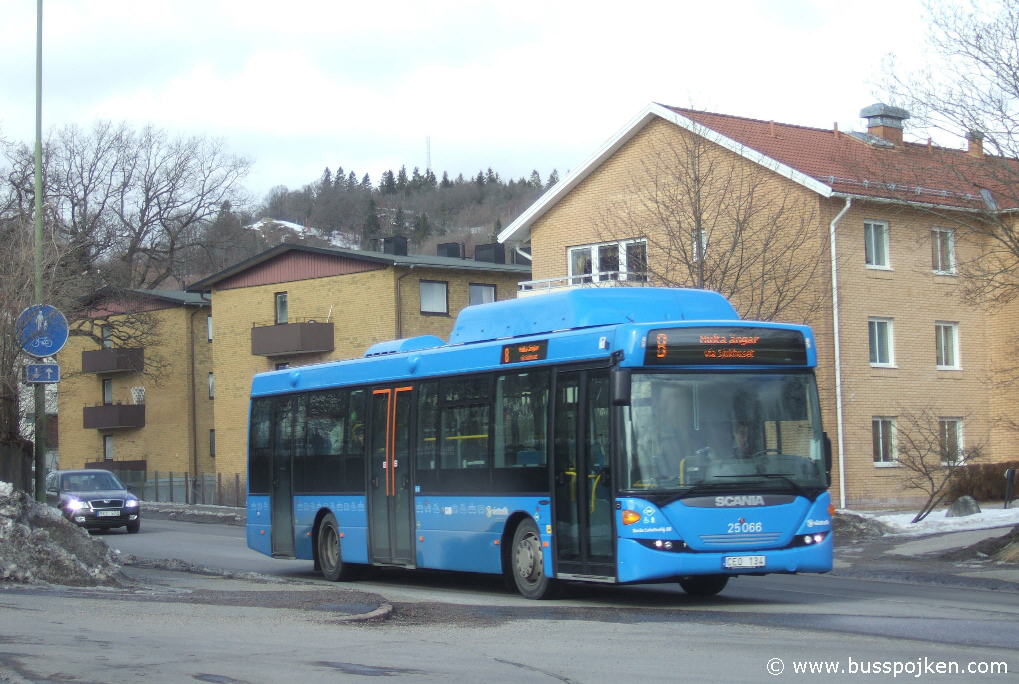 Borås lokaltrafik 25066, Ribbingsgatan.